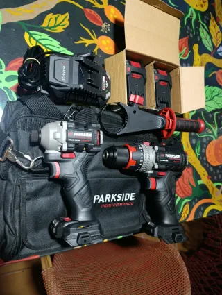 Kit Parkside Taladro Percutor y Atornillador