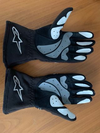 Guantes de motor Alpinestars negros. Talla 3XXS