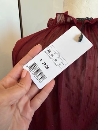 Blusa Fiorella Rubino nuova con etichetta