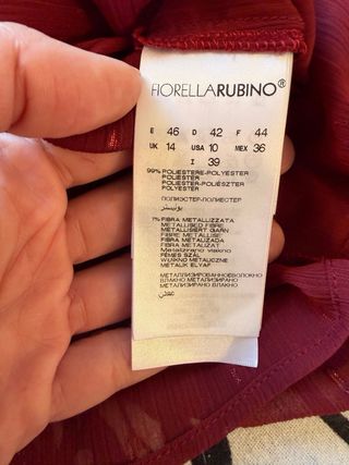 Blusa Fiorella Rubino nuova con etichetta