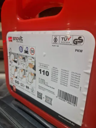 Cadenas para nieve Snovit E-9 NEO 110