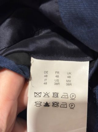 Americana Hugo Boss Azul Talla 48