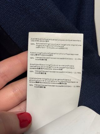 Americana Hugo Boss Azul Talla 48