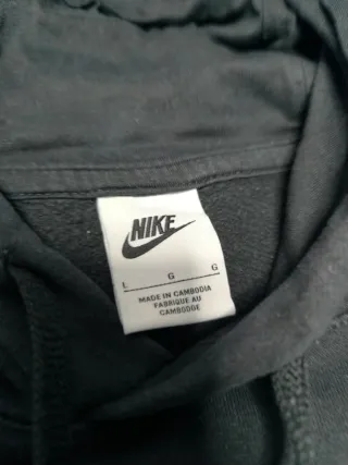 Felpa Nike nera con logo