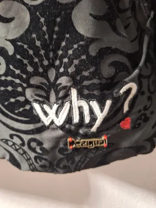 Abrigo Desigual Talla 46 Negro/Gris