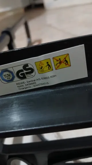 Carrellino portabagagli Toom pieghevole ed estensi