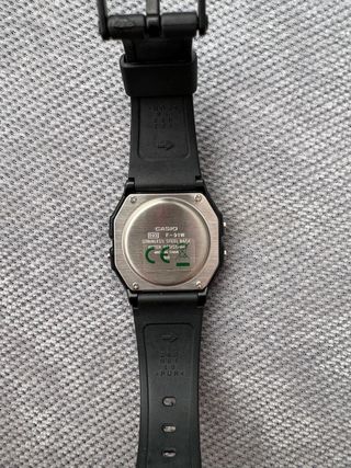 Reloj Casio F91W Negro