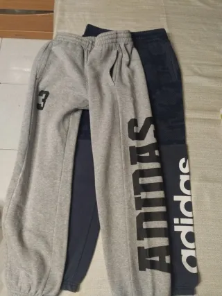 Conjunto Chándal Adidas Gris y Azul