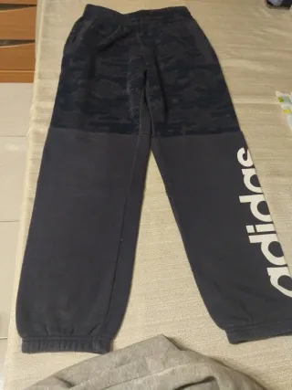 Conjunto Chándal Adidas Gris y Azul