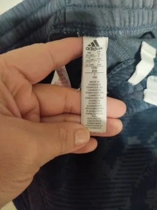 Conjunto Chándal Adidas Gris y Azul