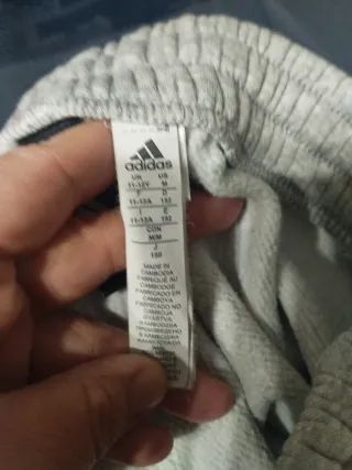 Conjunto Chándal Adidas Gris y Azul