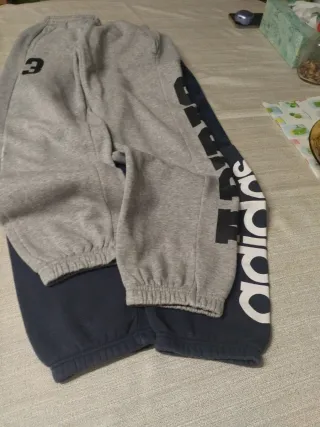 Conjunto Chándal Adidas Gris y Azul