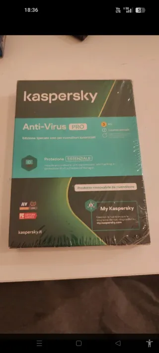 Kaspersky Anti-Virus PRO PC Licenza