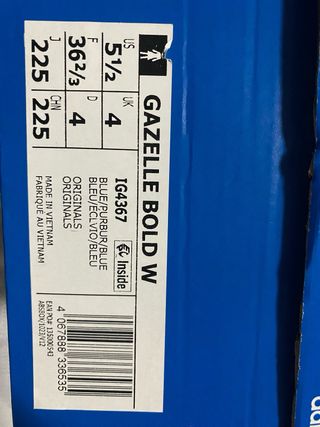 Adidas Gazelle Bold W Azul Rosa talla 36 2/3