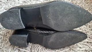 Botines Zara Talla 38 Piel Serpiente