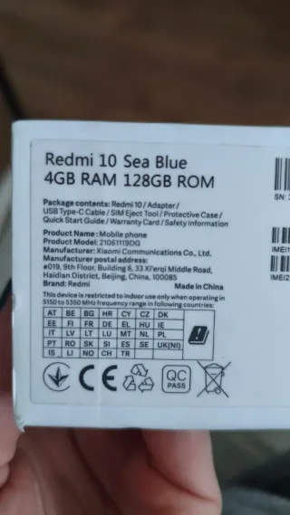 Xiaomi Redmi 10 Blu Marino NFC