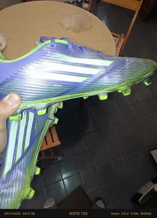 Zapatillas Fútbol Adidas Verde Morado F50