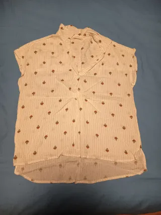 Camiseta sin mangas estampada