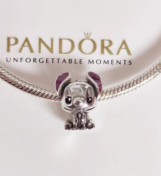 Charm Pandora Stitch Disney Plata