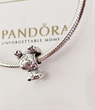 Charm Pandora Stitch Disney Plata