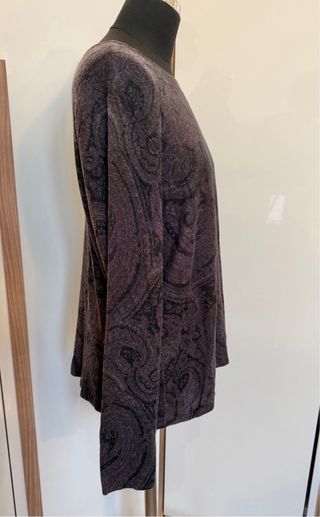 Ralph Lauren maglione paisley cashmere seta XL