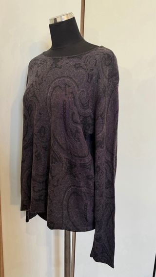 Ralph Lauren maglione paisley cashmere seta XL
