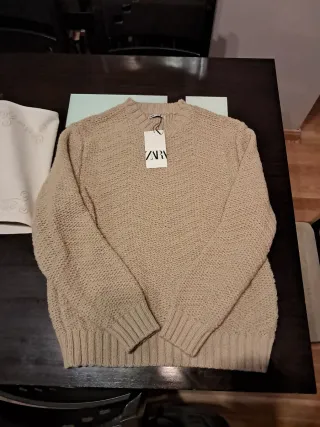 Jersey Zara Hombre Beige