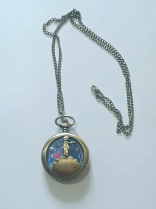 Orologio da tasca Il Piccolo Principe vintage bronzo
