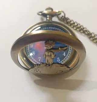 Orologio da tasca Il Piccolo Principe vintage bronzo