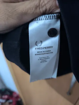 Polo Fred Perry Negro Original