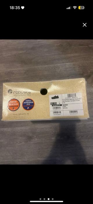 Zapato de trabajo Robusta negro y azul