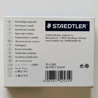 15 Sacapuntas Metálicos Staedtler