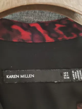 Vestido Karen Millen Talla 36 Morado/Rojo