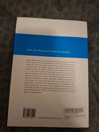 Dret civil. Part general i dret de la persona. ...