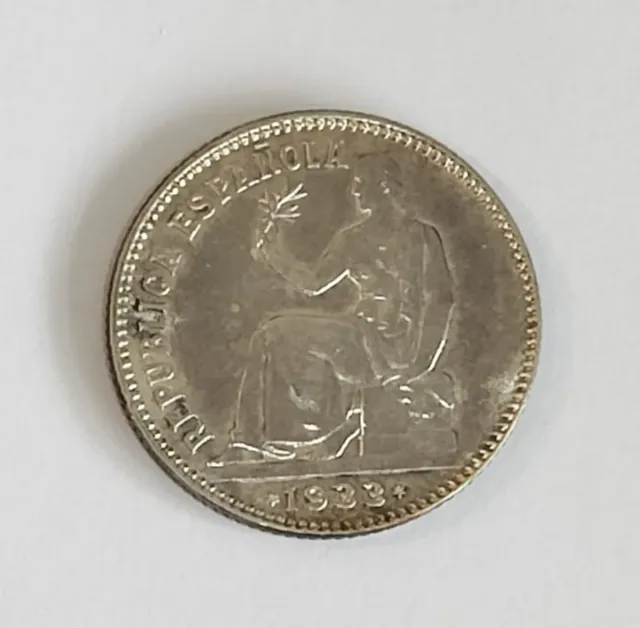 SPAGNA 1 PESETA REPUBBLICA 1933 MBC