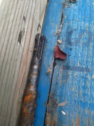 Punta per muro 60 cm solo con ruggine