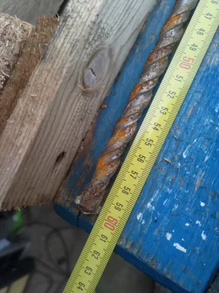 Punta per muro 60 cm solo con ruggine