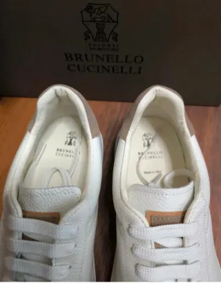 Sneakers Brunello Cucinelli bianche uomo 42