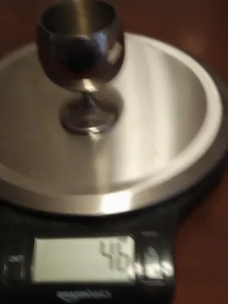 Calice liquore A.M.C acciaio set 6