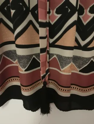 Falda estampada multicolor