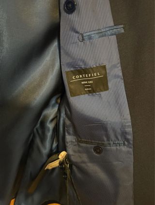Traje Cortefiel Azul Marino Hombre