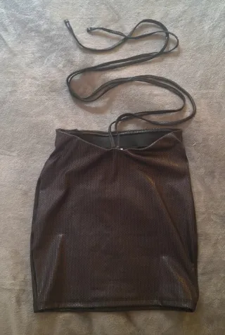 Gonna ecopelle H&M nera taglia XS