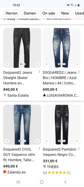 Vaqueros DSQUARED2 Lord2 Edición Limitada Talla 34