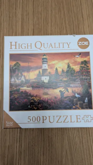 Puzzle 500 piezas Faro y Barcos