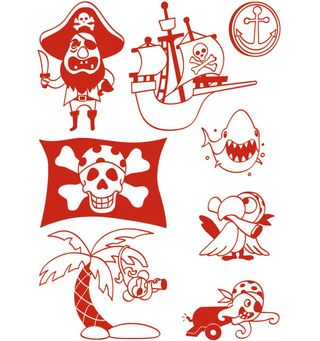 Sellos STAMPO T-SHIRT - Piratas - Aladine