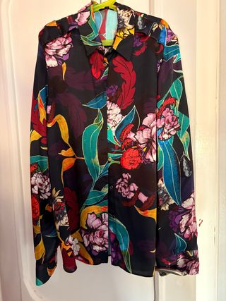Camisa estampada mujer