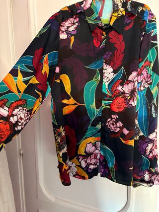 Camisa estampada mujer