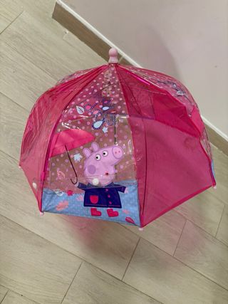 Paraguas burbuja infantil Peppa Pig