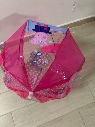 Paraguas burbuja infantil Peppa Pig
