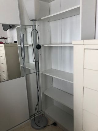 Lámpara de pie moderna cristal y metal